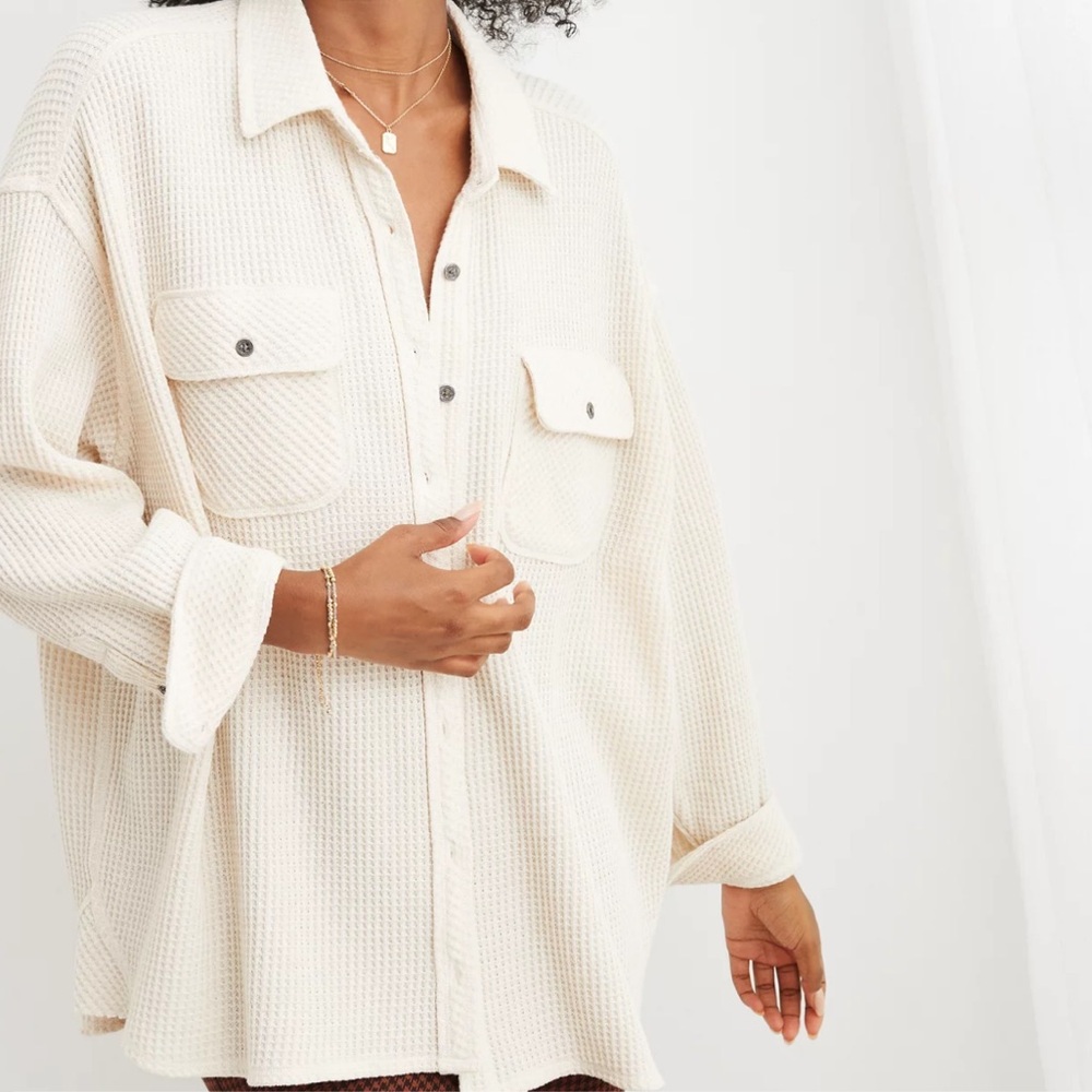 Aerie LumberJane Waffle Shirt